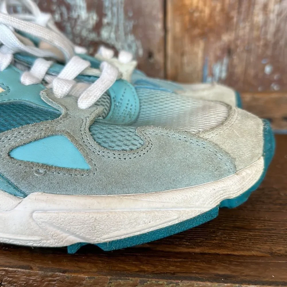 Adidas Women's Blue Falcon Chunky 90s Inspired Suede Sneakers Size 8 - Picture 5 of 13